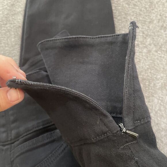 Spanx Pants Women's Size Large Black Pull On Legging Denim Ankle Skinny Stretch - Picture 11 of 11